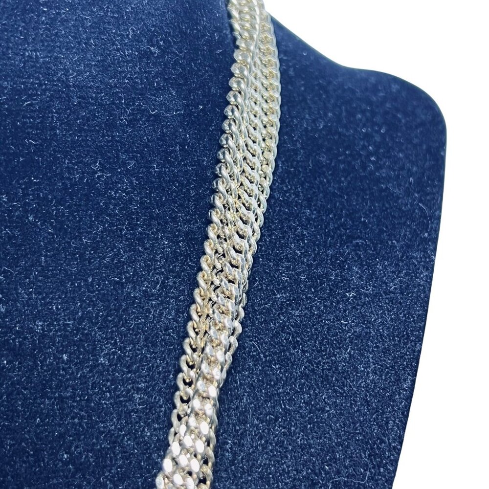 Nicole Chunky Gold Tone Curb Chain Bib Necklace (5551) - Picture 4 of 5